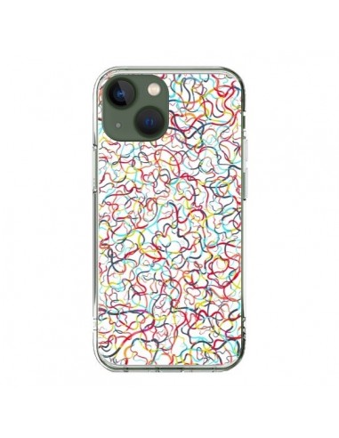 Coque iPhone 13 Water Drawings White - Ninola Design