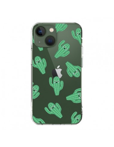 Coque iPhone 13 Chute de Cactus Smiley Transparente - Nico
