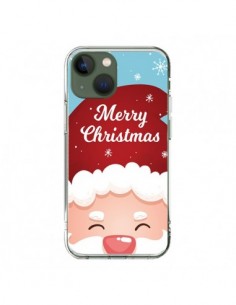 Cover iPhone 13 Cappello di Babbo Natale Merry Christmas...