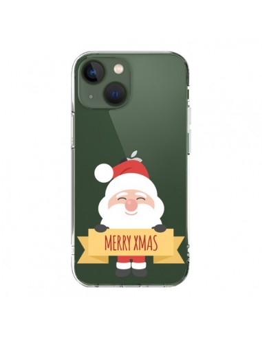 Cover iPhone 13 Babbo Natale Trasparente - Nico