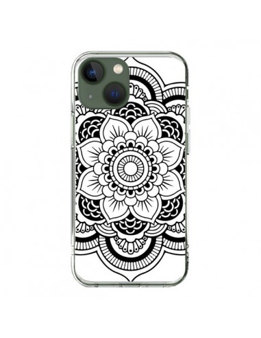 Coque iPhone 13 Mandala Noir Azteque - Nico