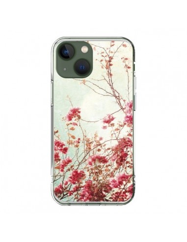 Coque iPhone 13 Fleur Vintage Rose - Nico