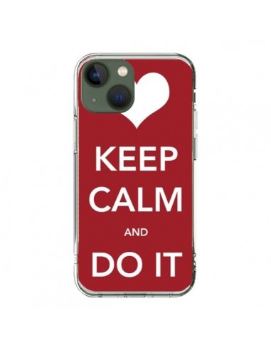 Coque iPhone 13 Keep Calm and Do It - Nico