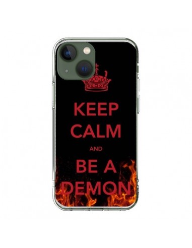 Coque iPhone 13 Keep Calm and Be A Demon - Nico