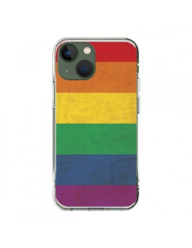 Coque iPhone 13 Drapeau Arc En Ciel Gay - Nico