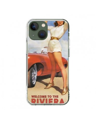 Coque iPhone 13 Welcome to the Riviera Vintage Pin Up - Nico