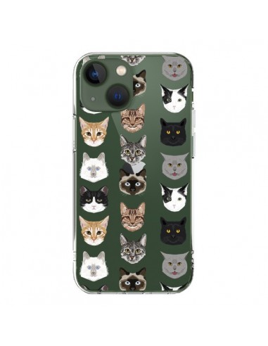 Coque iPhone 13 Chats Transparente - Pet Friendly