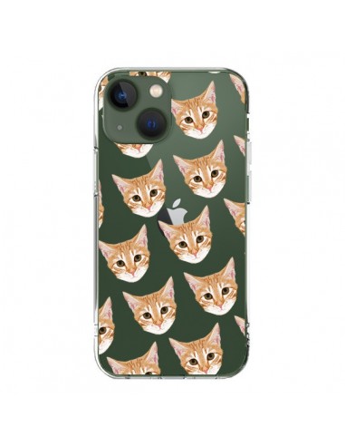 Cover iPhone 13 Gatto Beige Trasparente - Pet Friendly