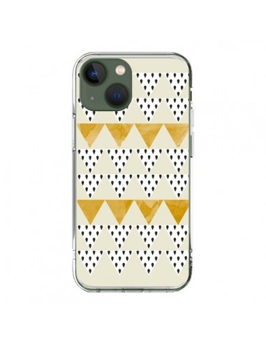 Coque iPhone 13 Triangles Or Garland Gold - Pura Vida