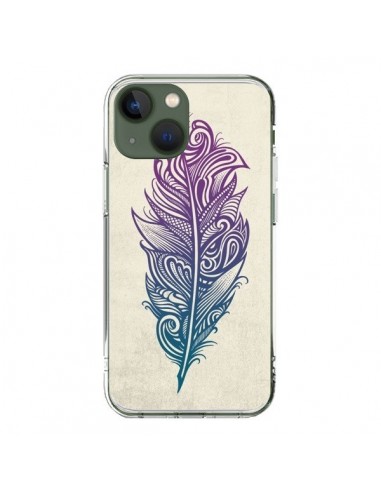 Cover iPhone 13 Piume Arcobaleno - Rachel Caldwell