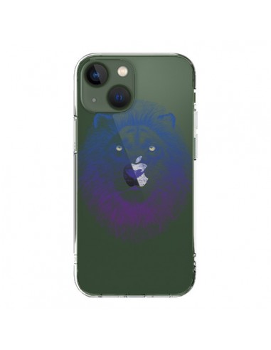 Coque iPhone 13 Lion Animal Transparente - Rachel Caldwell