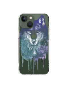 Cover iPhone 13 Lupo Animale Trasparente - Rachel Caldwell