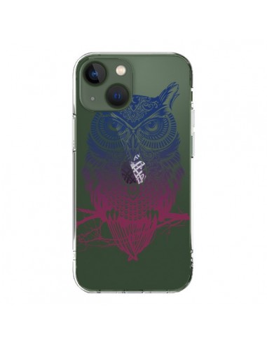 Coque iPhone 13 Hibou Chouette Owl Transparente - Rachel Caldwell