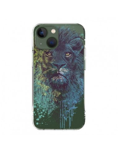 Cover iPhone 13 Re Leone Trasparente - Rachel Caldwell