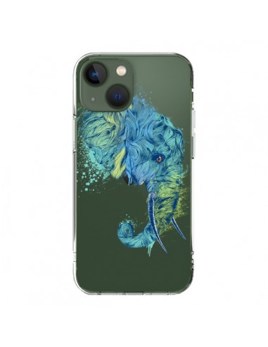 Coque iPhone 13 Elephant Elefant Transparente - Rachel Caldwell