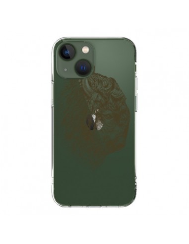 Coque iPhone 13 Buffalo Bison Transparente - Rachel Caldwell