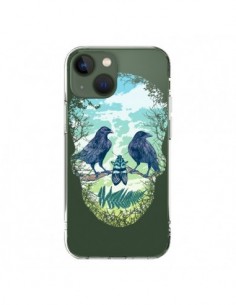 Cover iPhone 13 Teschio Natura Trasparente - Rachel Caldwell
