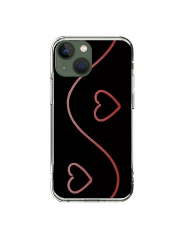 Coque iPhone 13 Coeur Love Rouge - R Delean