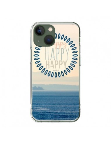 Coque iPhone 13 Happy Day Mer Ocean Sable Plage Paysage - R Delean