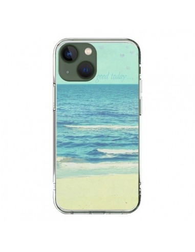 Coque iPhone 13 Life good day Mer Ocean Sable Plage Paysage - R Delean