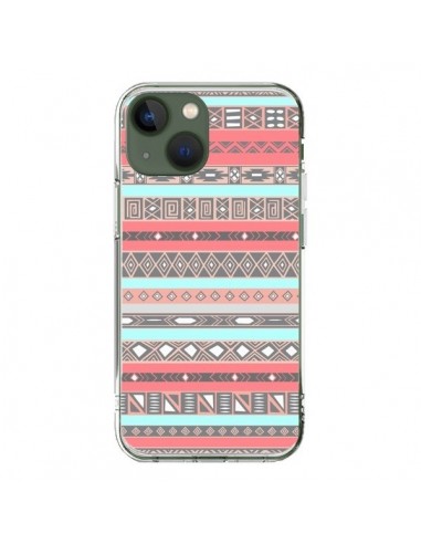 Coque iPhone 13 Azteque Aztec Rose Pastel - Rex Lambo