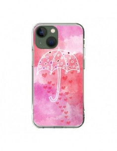 Coque iPhone 13 Parapluie Coeur Love Amour - Sylvia Cook