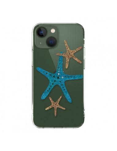 Coque iPhone 13 Etoile de Mer Starfish Transparente - Sylvia Cook