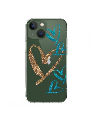 Coque iPhone 13 Coeurs Heart Love Amour Transparente - Sylvia Cook