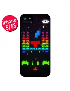 Coque Invatris Space Invaders Tetris Jeu pour iPhone 5 et 5S - Maximilian San