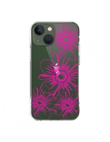 Coque iPhone 13 Spring Flower Fleurs Roses Transparente - Sylvia Cook