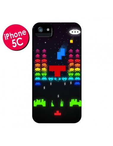 Coque Invatris Space Invaders Tetris Jeu pour iPhone 5C - Maximilian San