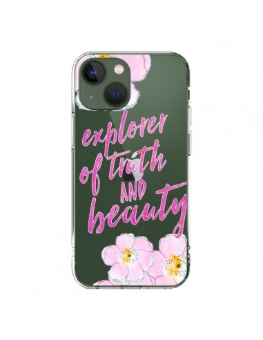 Coque iPhone 13 Explorer of Truth and Beauty Transparente - Sylvia Cook