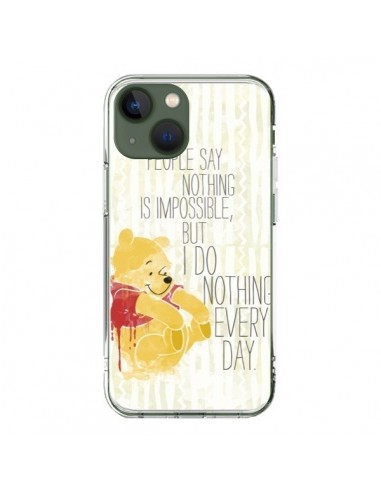 Coque iPhone 13 Winnie I do nothing every day - Sara Eshak