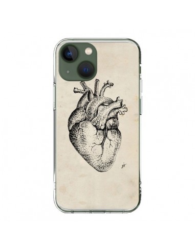 Coque iPhone 13 Coeur Vintage - Tipsy Eyes