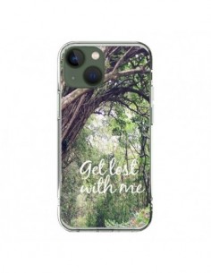 Coque iPhone 13 Get lost with him Paysage Foret Palmiers...