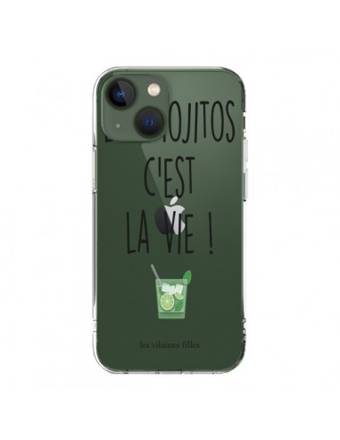 Coque iPhone 13 Les Mojitos, c'est la vie Transparente - Les Vilaines Filles