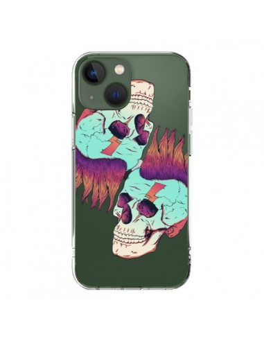 iPhone 13 Case Skull Punk Double Clear - Victor Vercesi