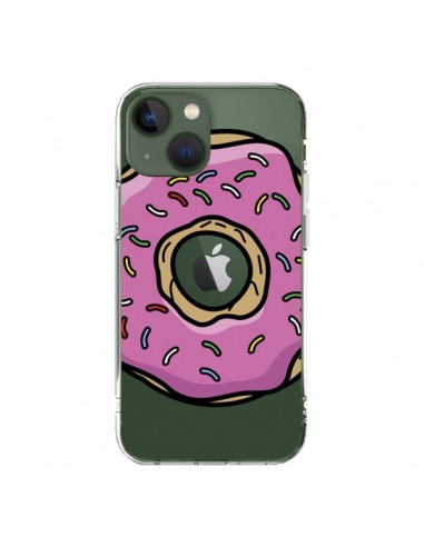 Coque iPhone 13 Donuts Rose Transparente - Yohan B.