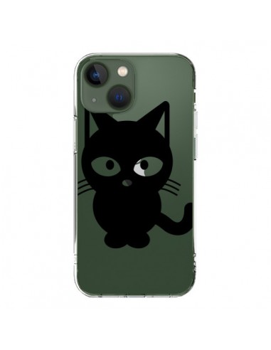Coque iPhone 13 Chat Noir Cat Transparente - Yohan B.