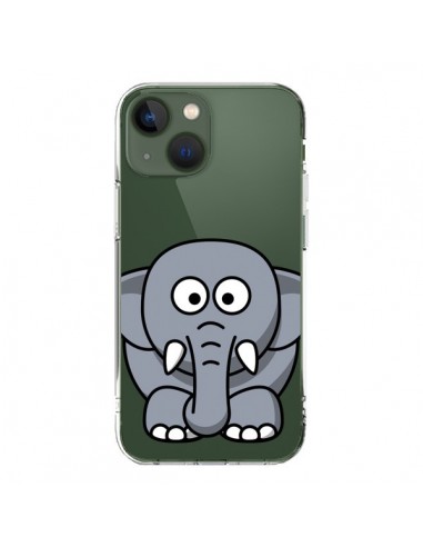 Coque iPhone 13 Elephant Animal Transparente - Yohan B.