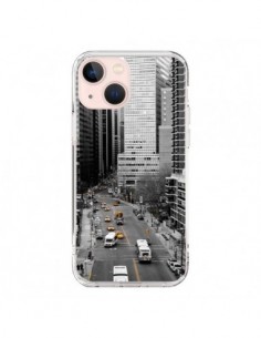 Coque iPhone 13 Mini New York Noir et Blanc - Anaëlle...