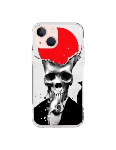 Coque iPhone 13 Mini Splash Skull Tête de Mort - Ali Gulec