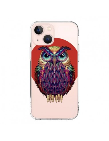 Coque iPhone 13 Mini Chouette Hibou Owl Transparente - Ali Gulec