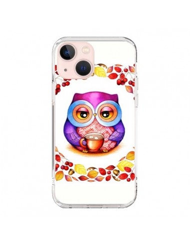 Coque iPhone 13 Mini Chouette Automne - Annya Kai