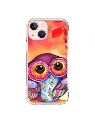 Cover iPhone 13 Mini Gufo Foglie Autunno - Annya Kai