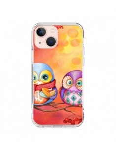 Coque iPhone 13 Mini Chouette Arbre - Annya Kai
