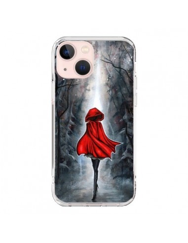 Cover iPhone 13 Mini Cappuccetto Rosso Legno - Annya Kai