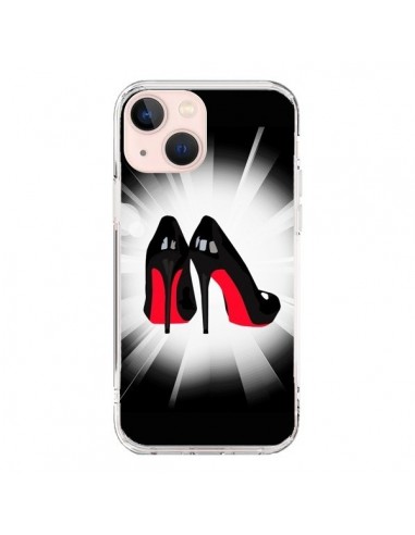 Coque iPhone 13 Mini Chaussures Semelles Rouges Red Soles Femme - Aurelie Scour