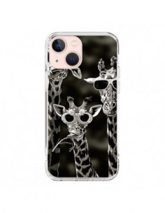 Cover iPhone 13 Mini Giraffa Swag Famiglia Giraffe  -...