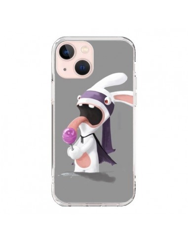 Coque iPhone 13 Mini Lapin Crétin Sucette - Bertrand Carriere